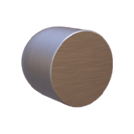 Lui Turnable Door Knob On Rose - Satin 